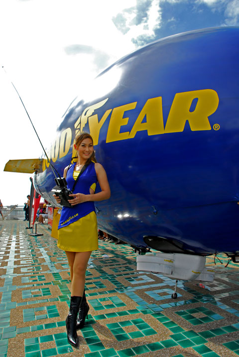 Pictured above - Goodyear Pilot in training.